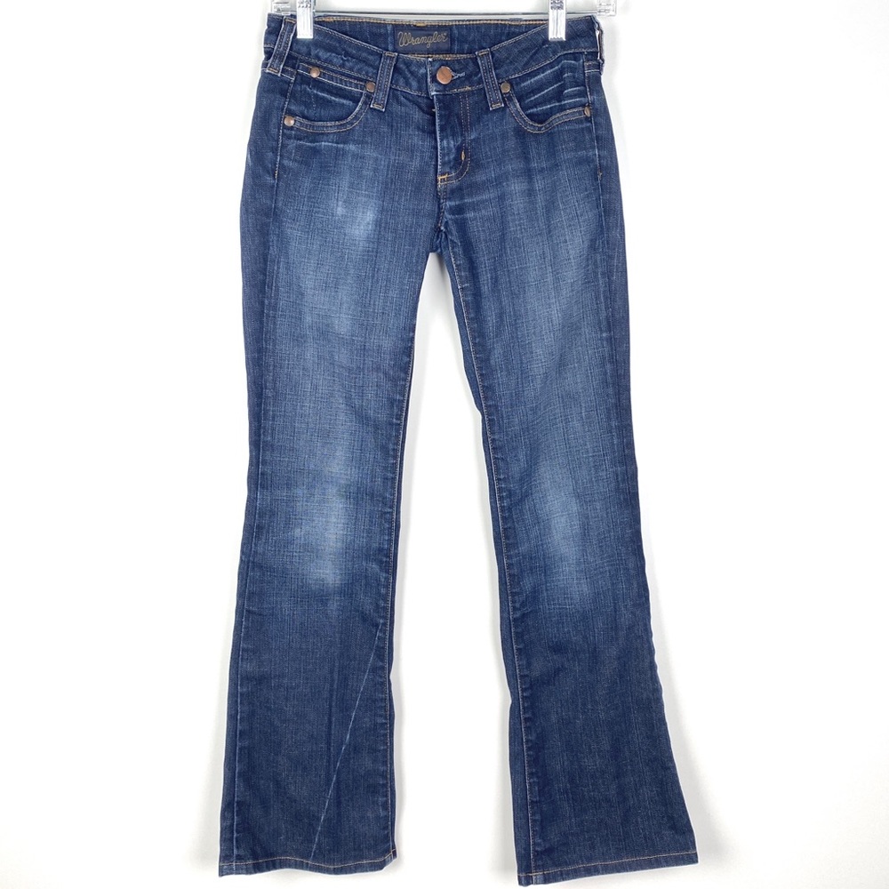 Wrangler Women's Dark Blue Wide Leg Jeans